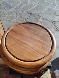 servizio 8 sottopiatti in legno