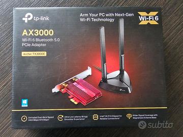 Scheda WiFi 6 PCle TP-Link AX3000 con Bluetooth 