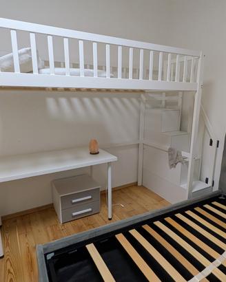 letto alto  una piazza 