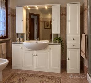 Mobile bagno completo bianco laccato