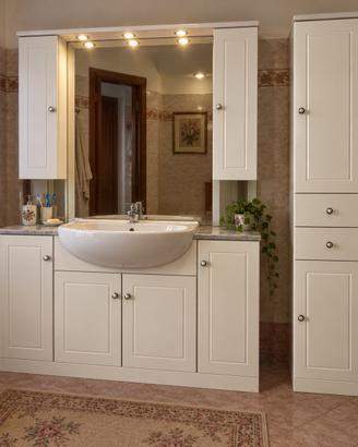 Mobile bagno completo bianco laccato