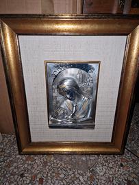 Madonna in argento sbalzato 