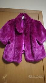 pelliccia corta fucsia 