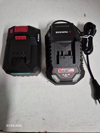 parkside batteria 4 Ah e caricabatteria 20v