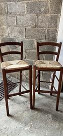 Coppia sgabelli vintage