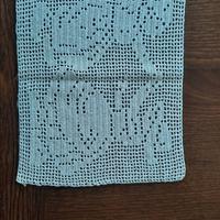 Centro filet in cotone beige contadini olandesi