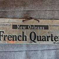 insegna in ardesia antica Quartiere New Orleans
