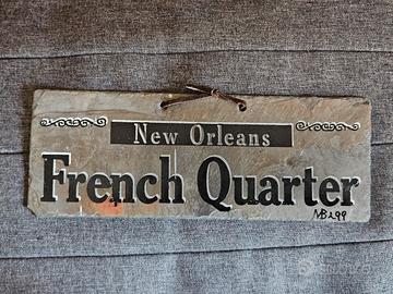 insegna in ardesia antica Quartiere New Orleans