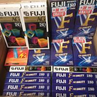 Lotto 81 videocassette vergini vhs tdk sony fuji