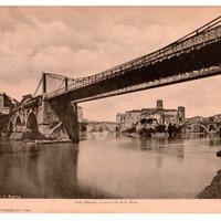 Stampa Antica Roma - Ponte in Ferro Scomparso