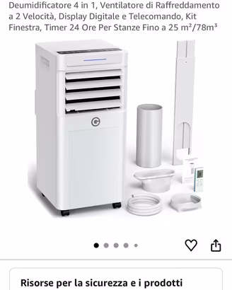 Condizionatore portatile 9000 btu pari al nuovo