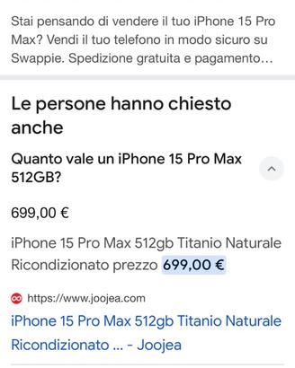 IPHONE 15 PRO MAX 512 gb
