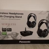 Coppia cuffie wireless Panasonic con caricatore