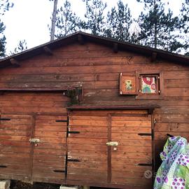 Chalet di legno in montagna