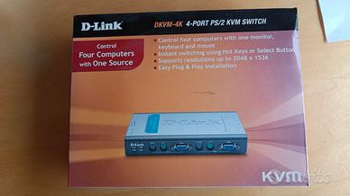 KVM D-LINK 4 porte