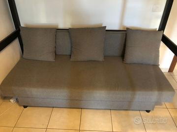 Divano letto con contenitore 3 posti