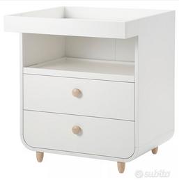 MYLLRA Fasciatoio con cassetti azzurro