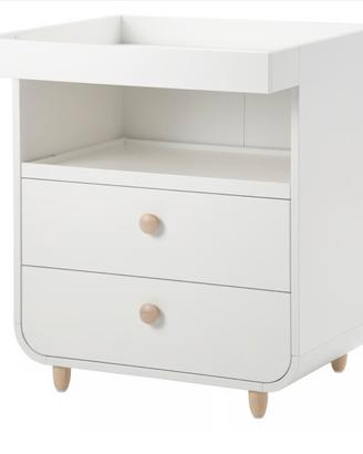 MYLLRA Fasciatoio con cassetti azzurro