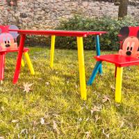 Set tavolino e sedie Mickey Mouse Diseney