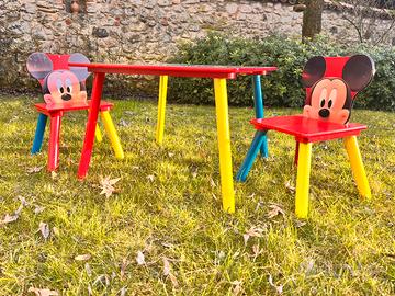 Set tavolino e sedie Mickey Mouse Diseney