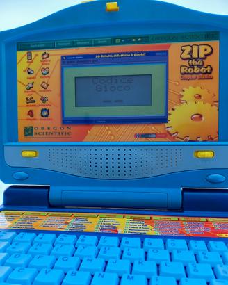 Computer didattico ZIP THE ROBOT.  O.SCIENTIFIC