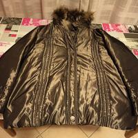 Giacca con cappuccio con pelliccia staccabile XXL