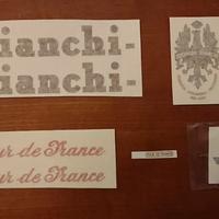 SET DECALCOMANIE BIANCHI TOUR DE FRANCE ANNO 1953
