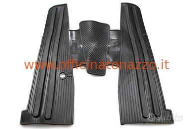 Tappetino pedana in gomma nero per Vespa (con stam