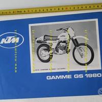 KTM produzione modelli Cross-Enduro 1980 depliant