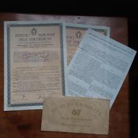 Polizza assicurazione vita capitano esercito 1943