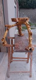 tavolino legno ulivo