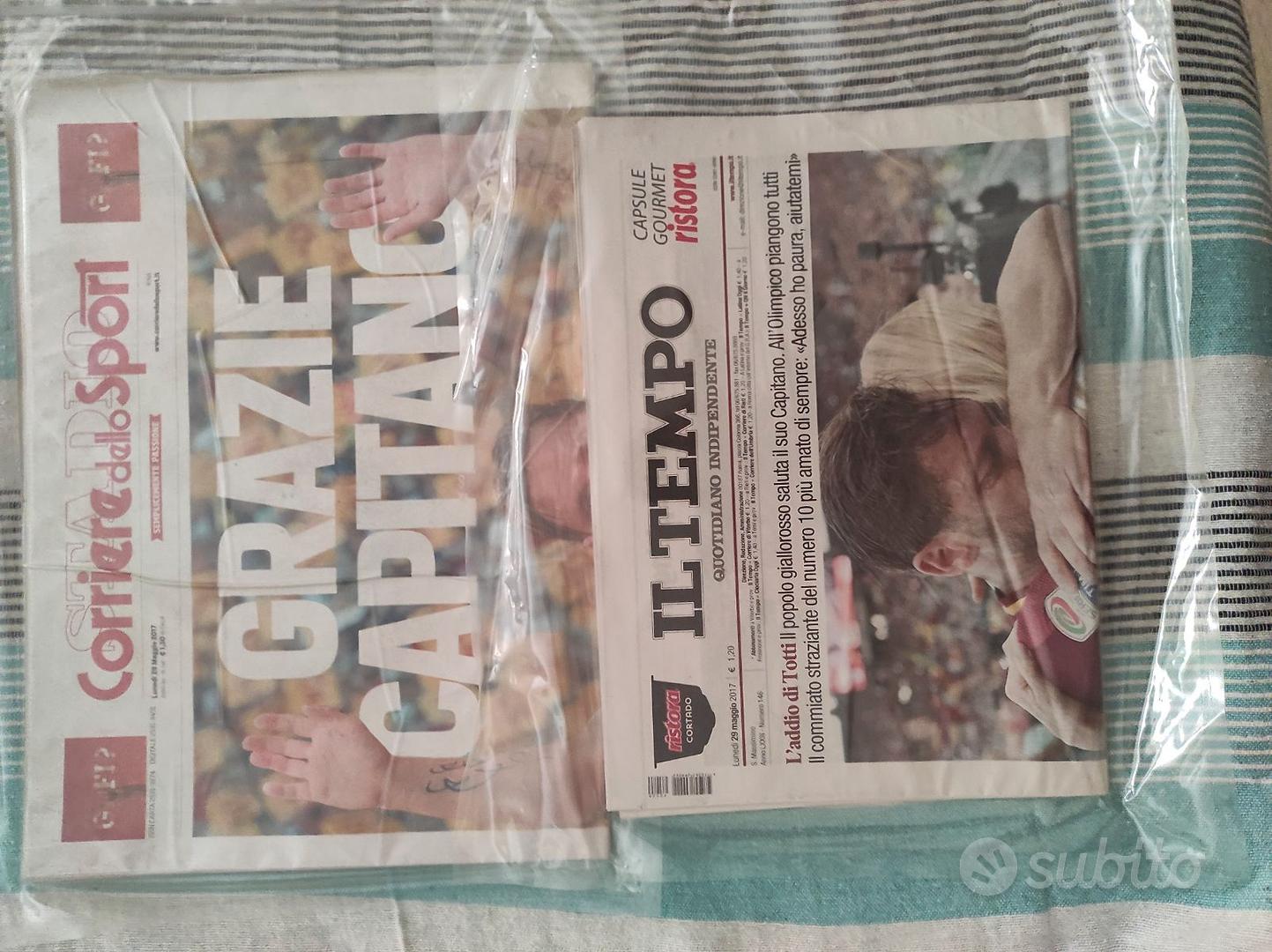 Giornale ultima partita TOTTI Collezionismo In vendita a Roma