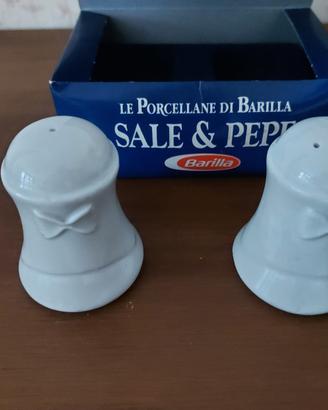 Oggetti per la cucina sale e pepe, piatto vetro