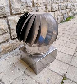 comignolo antivento girevole per la canna fumaria 