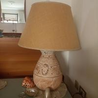 Lampada da tavolo in terracotta artigianale