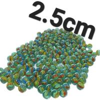 30 biglie biglioni  di vetro 2.5cm anni 70 80 90 