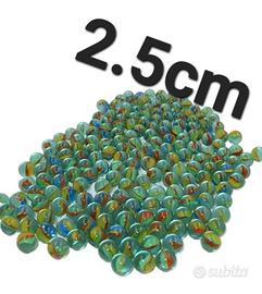 30 biglie biglioni  di vetro 2.5cm anni 70 80 90 