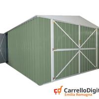 Box auto in Acciaio lamiera 360x514 verde scuro