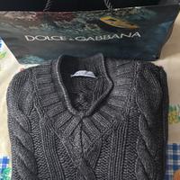 Dolce  gabbana pullover nero  taglia 46 unisex.