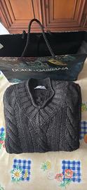 Dolce  gabbana pullover nero  taglia 46 unisex.