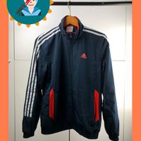 Adidas felpa vintage full zip Vintage Blue orange