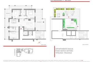 Appartamento di 166 m² con 4 locali a Milano