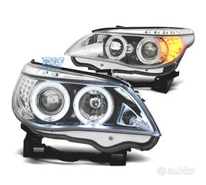 FARI BMW E60 E61 03-07 LUCE DIURNA A LED NERO