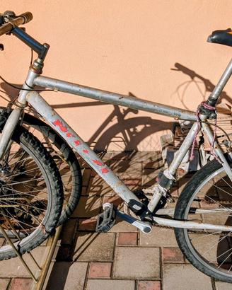 Bicicletta Grigia Mountain Bike Nuzzi Padova