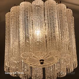 lampadario vintage tronchi  vetro di Murano  