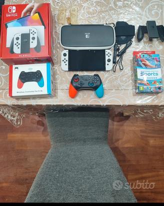 Nintendo switch OLED completa di tutto