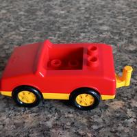 Lego Group Duplo macchinina rossa e gialla anni 80