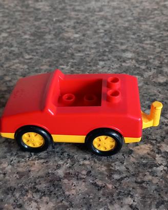 Lego Group Duplo macchinina rossa e gialla anni 80