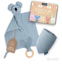 Panno per le coccole con tettarella e bavaglino