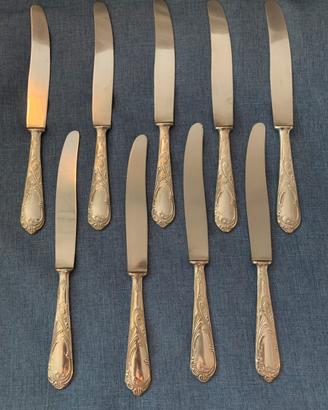 Coltelli vintage ARG 800 placcato argento